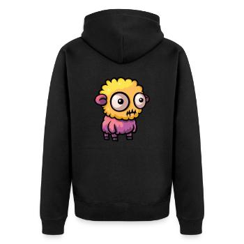 Mouton Halloween Bande dessinée Drôle - Veste à capuche bio Premium Unisexe - noir - Dos - Nico (187cm)
