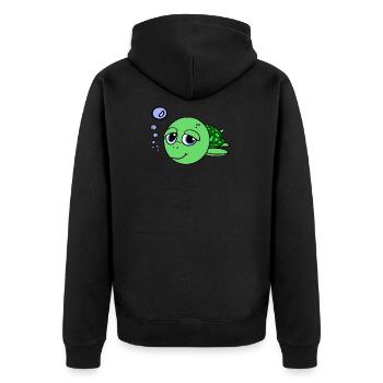Tortue - turtle - Veste à capuche bio Premium Unisexe - noir - Dos - Nico (187cm)