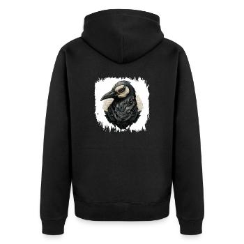 animated film dance humor happy quote - Unisex Premium Organic Zip Hoodie - black - Back - Nico (187cm)