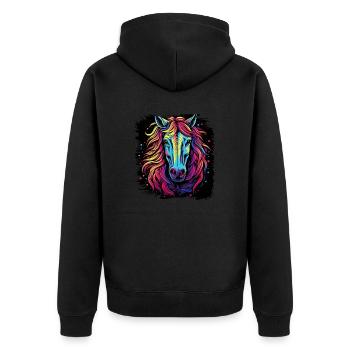 des années 60 cadeau fierté cadeau anniversaire humour Cool - Veste à capuche bio Premium Unisexe - noir - Dos - Nico (187cm)