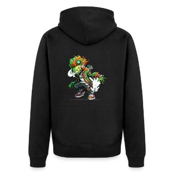 Hip Hop Zombie 2 - Veste à capuche bio Premium Unisexe - noir - Dos - Nico (187cm)