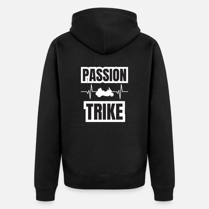 passion trike - Veste à capuche bio Premium Unisexe - noir