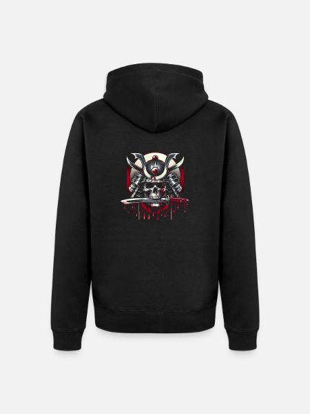 Samurai's Last Stand - Unisex Premium Organic Zip Hoodie - black