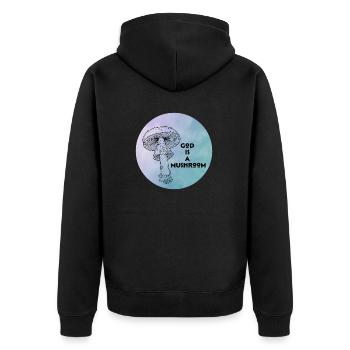 God is a mushroom - Veste à capuche bio Premium Unisexe - noir - Dos - Nico (187cm)