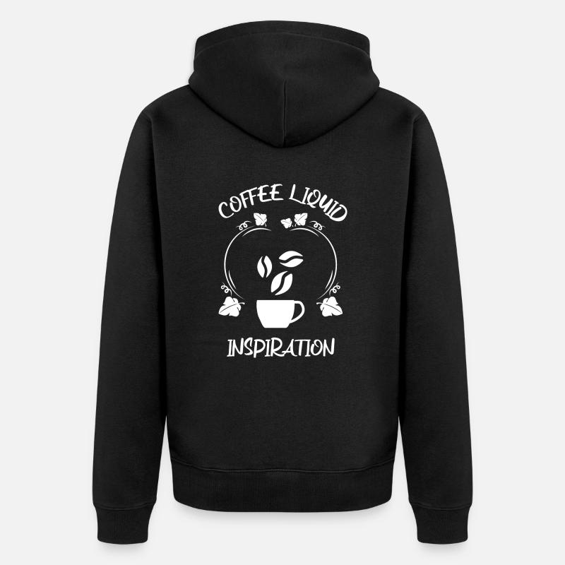 Café Espresso Café - Veste à capuche bio Premium Unisexe - noir