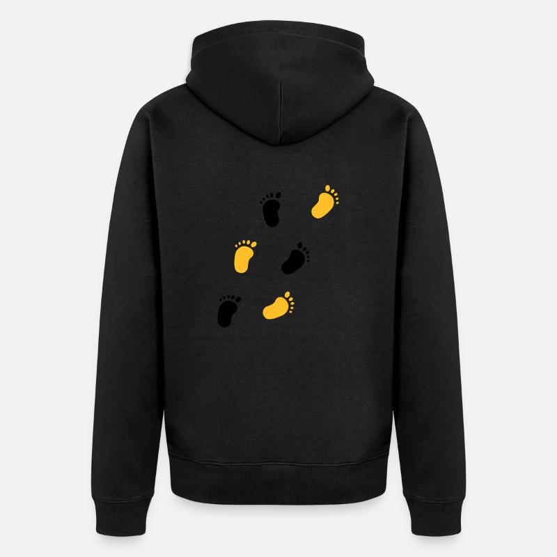 Baby pieds - Veste à capuche bio Premium Unisexe - noir