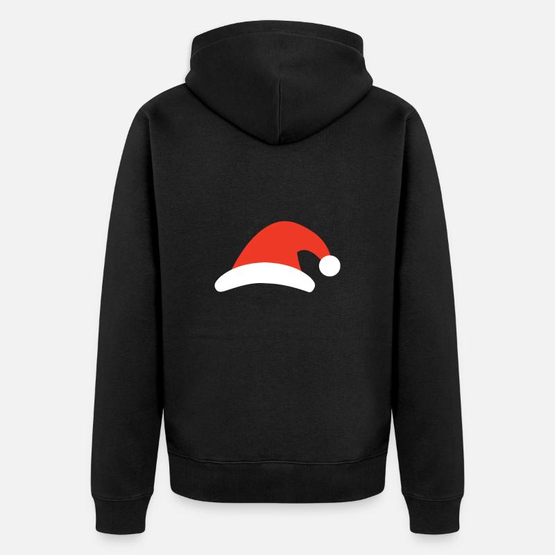Chapeau de Père Noël - Veste à capuche bio Premium Unisexe - noir