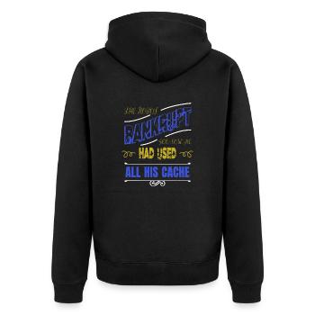 Hobbyists Robotics Tshirt Funny Citation Sci Fi - Veste à capuche bio Premium Unisexe - noir - Dos - Nico (187cm)