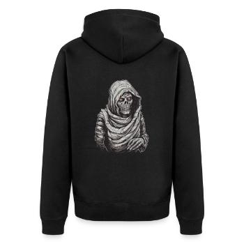 Maman Halloween Trick ou Treat Déguisement - Veste à capuche bio Premium Unisexe - noir - Dos - Nico (187cm)