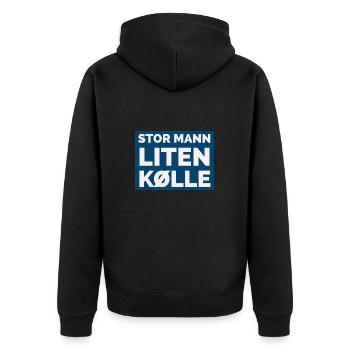 grand homme petit club - Veste à capuche bio Premium Unisexe - noir - Dos - Nico (187cm)