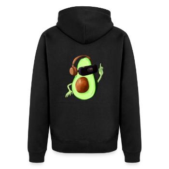 Avocat _ 02 - Veste à capuche bio Premium Unisexe - noir - Dos - Nico (187cm)