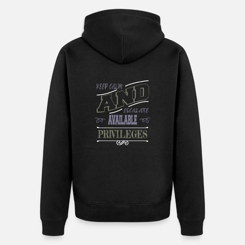 anonymous expect us gift idea - Unisex Premium Bio Zip Hoodie - Schwarz