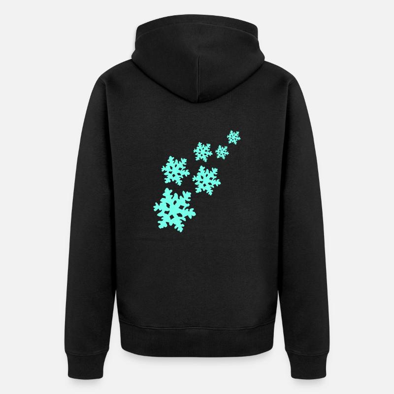 flocon de neige - Veste à capuche bio Premium Unisexe - noir
