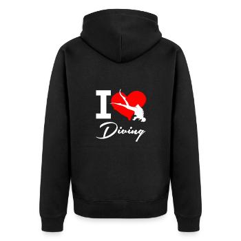 Plongeurs Plongée en apnée Plongée sous-marine Plongée sous-marine - Veste à capuche bio Premium Unisexe - noir - Dos - Nico (187cm)