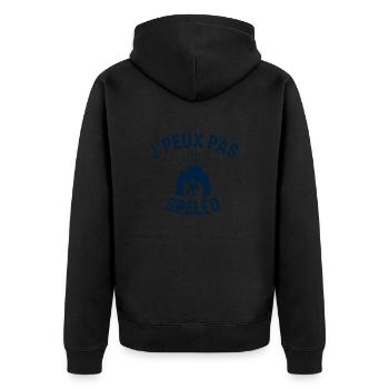 J peux pas j ai Spéléo - Veste à capuche bio Premium Unisexe - noir - Dos - Nico (187cm)