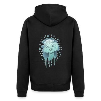 Marilyn 7 - Veste à capuche bio Premium Unisexe - noir - Dos - Nico (187cm)