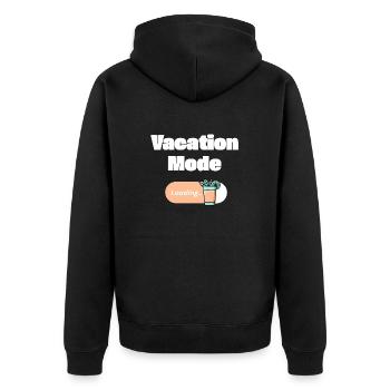 Mode vacances activé – Mai Tai avec barre de chargement (léger) - Veste à capuche bio Premium Unisexe - noir - Dos - Nico (187cm)