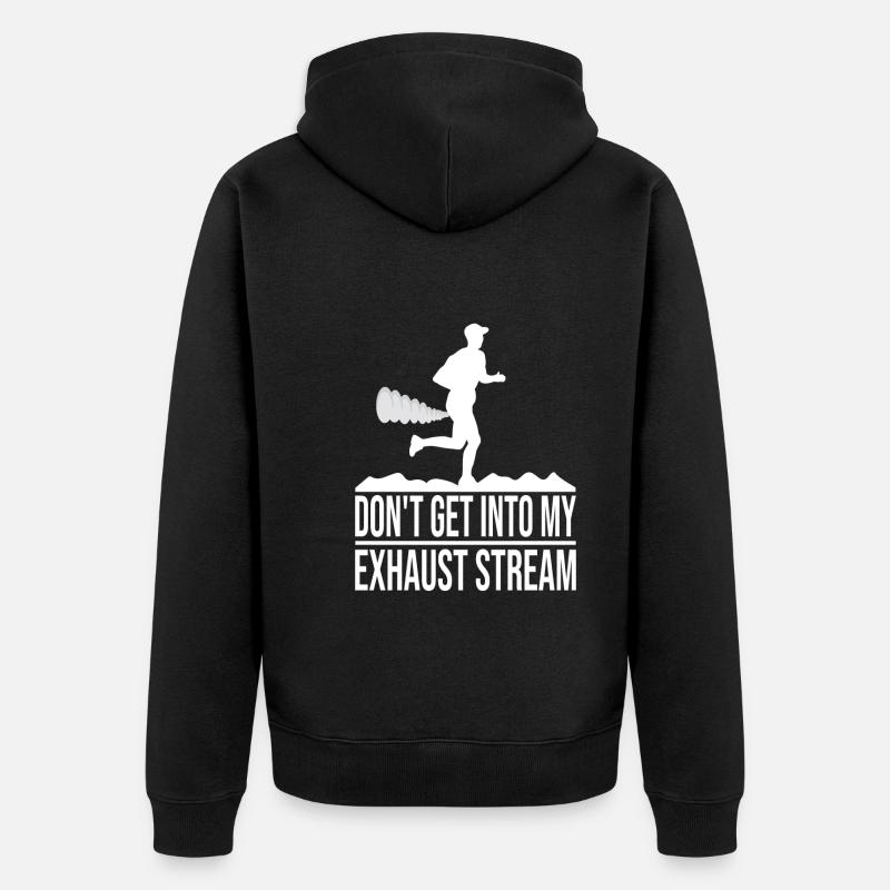Marathon - Unisex Premium Bio Zip Hoodie - Schwarz