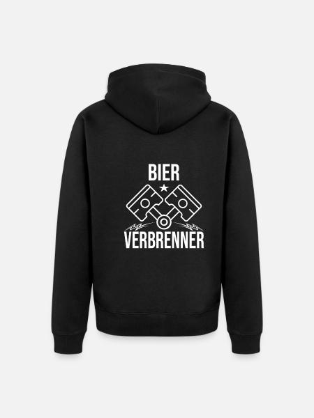 Feiern - Unisex Premium Bio Zip Hoodie - Schwarz