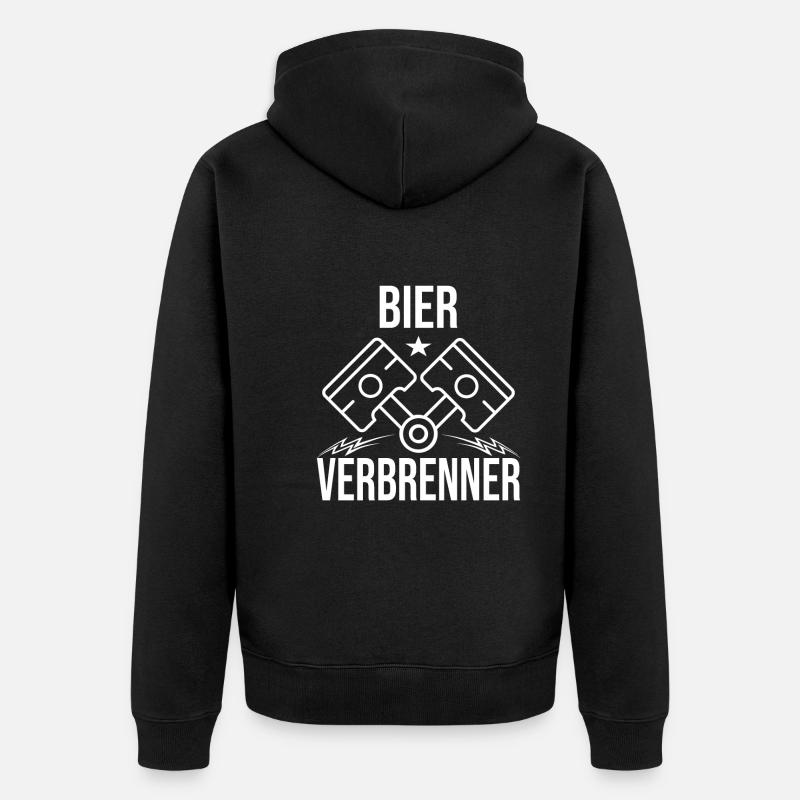 Feiern - Unisex Premium Bio Zip Hoodie - Schwarz