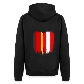 Allemagne Drapeau Autriche - Veste à capuche bio Premium Unisexe - noir - Dos - Nico (187cm)