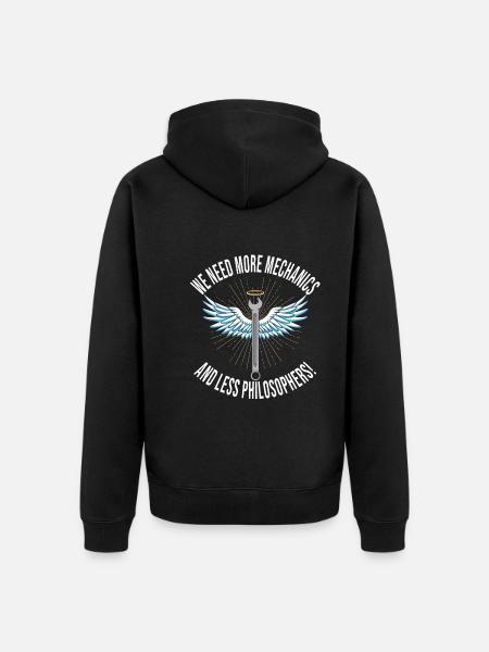 Car mechanic - Unisex Premium Organic Zip Hoodie - black