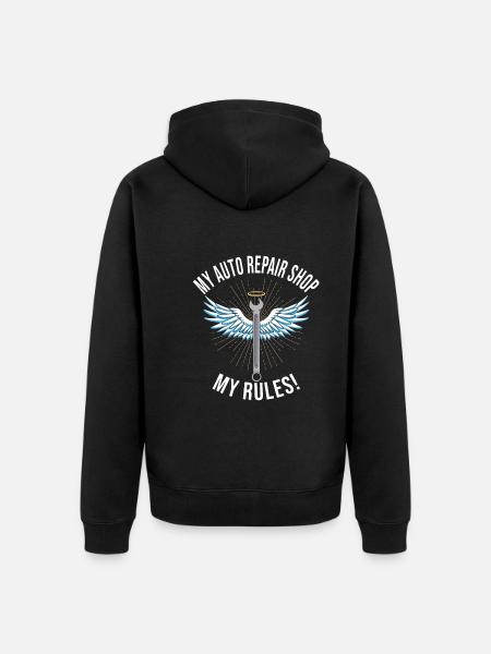 Car mechanic - Unisex Premium Organic Zip Hoodie - black