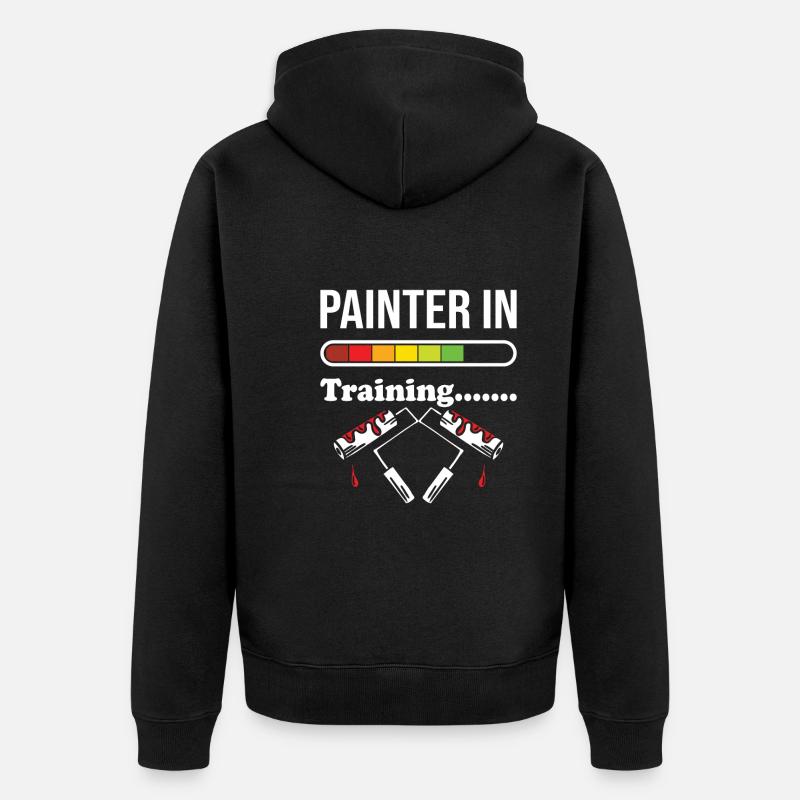 Peintre - Veste à capuche bio Premium Unisexe - noir