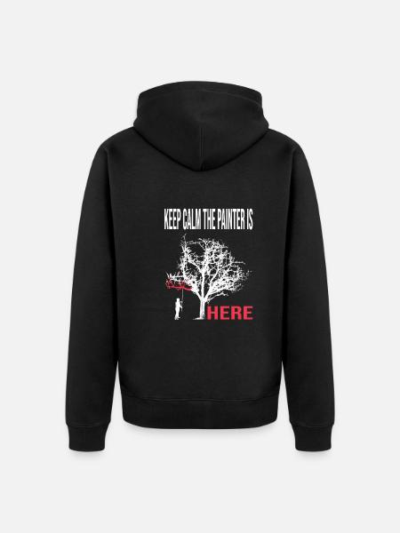 Painter - Unisex Premium Organic Zip Hoodie - black