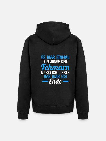 Ostsee Fehmarn - Unisex Premium Bio Zip Hoodie - Schwarz