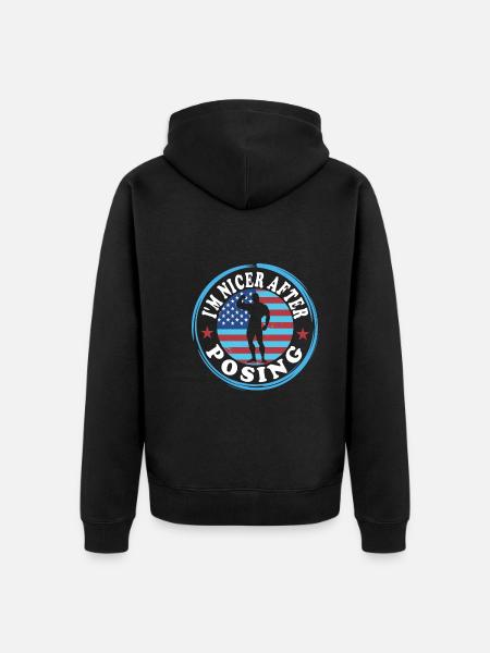 Bodybuilding - Unisex Premium Bio Zip Hoodie - Schwarz