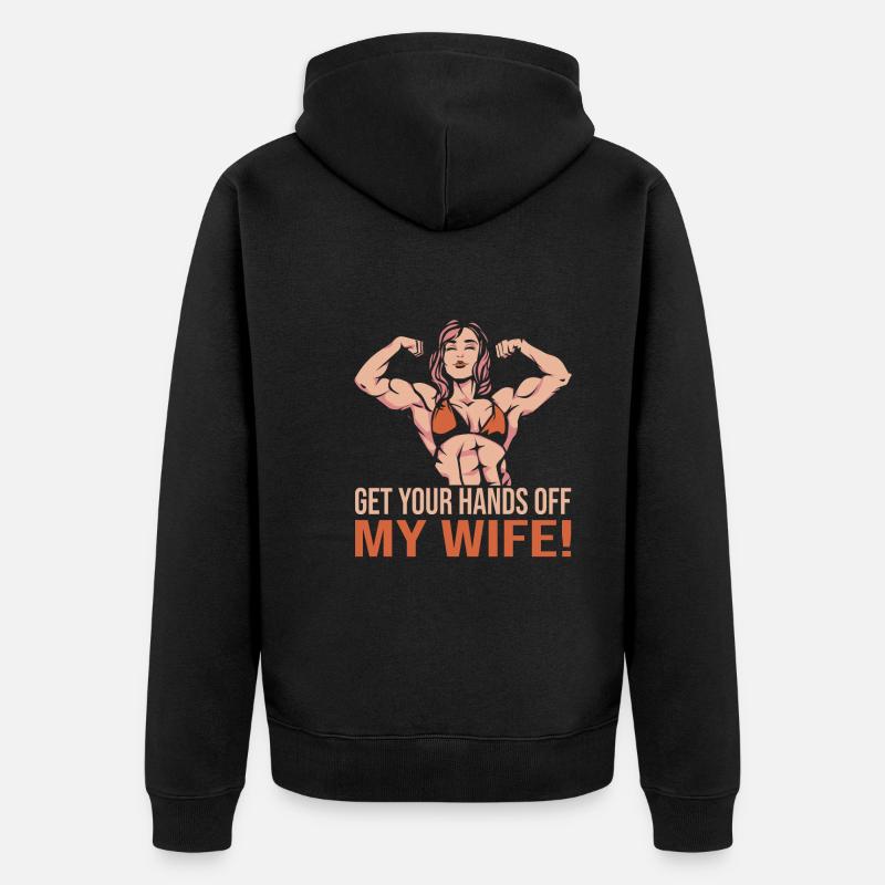 Culturisme - Veste à capuche bio Premium Unisexe - noir