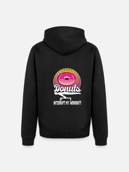 Circuit training - Unisex Premium Organic Zip Hoodie - black
