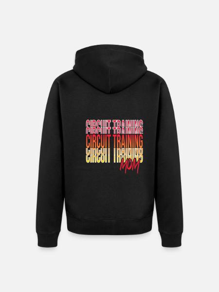 Circuit training - Unisex Premium Organic Zip Hoodie - black