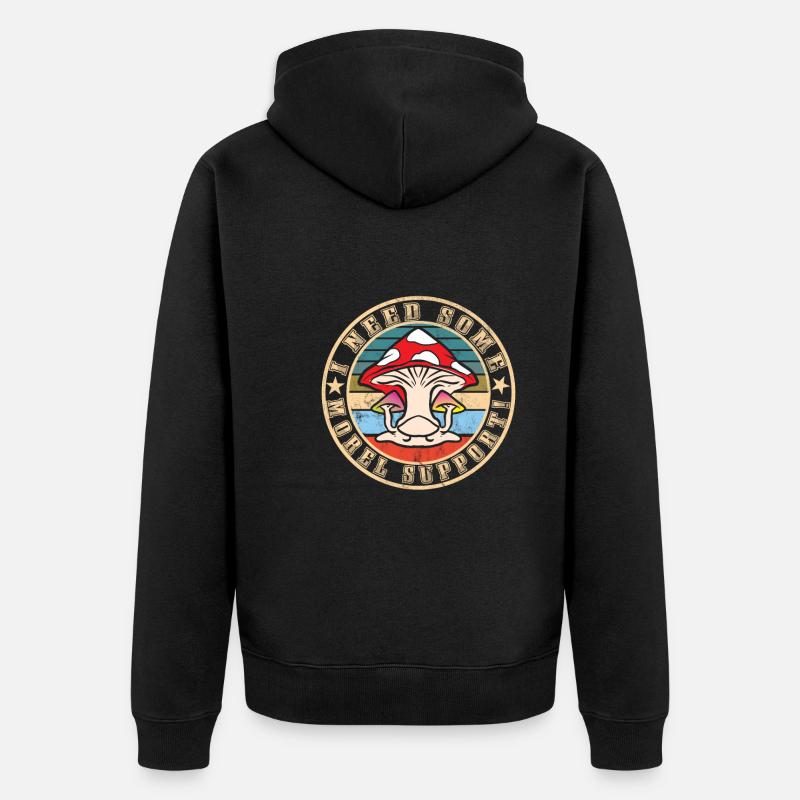 Cueillette de champignons - Veste à capuche bio Premium Unisexe - noir