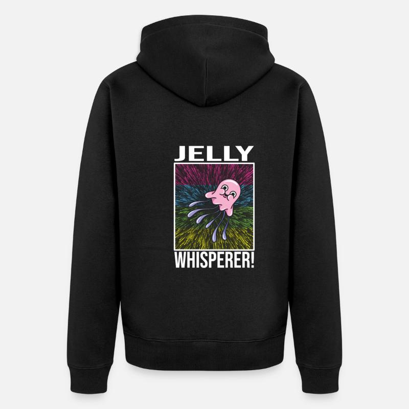 Jelly Whisperer - Unisex Premium Bio Zip Hoodie - Schwarz