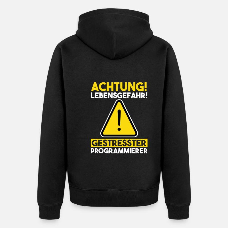 Programmieren Entwickler Coder Programmierer - Unisex Premium Bio Zip Hoodie - Schwarz