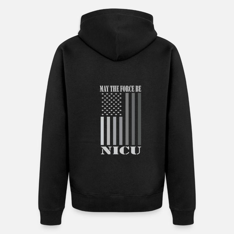 Infirmière pour enfants - Veste à capuche bio Premium Unisexe - noir