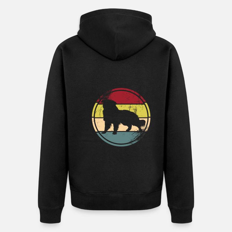 Australie Shepard - Veste à capuche bio Premium Unisexe - noir
