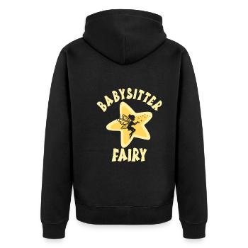 Baby-sitter - Veste à capuche bio Premium Unisexe - noir - Dos - Nico (187cm)