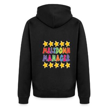 Baby-sitter - Veste à capuche bio Premium Unisexe - noir - Dos - Nico (187cm)
