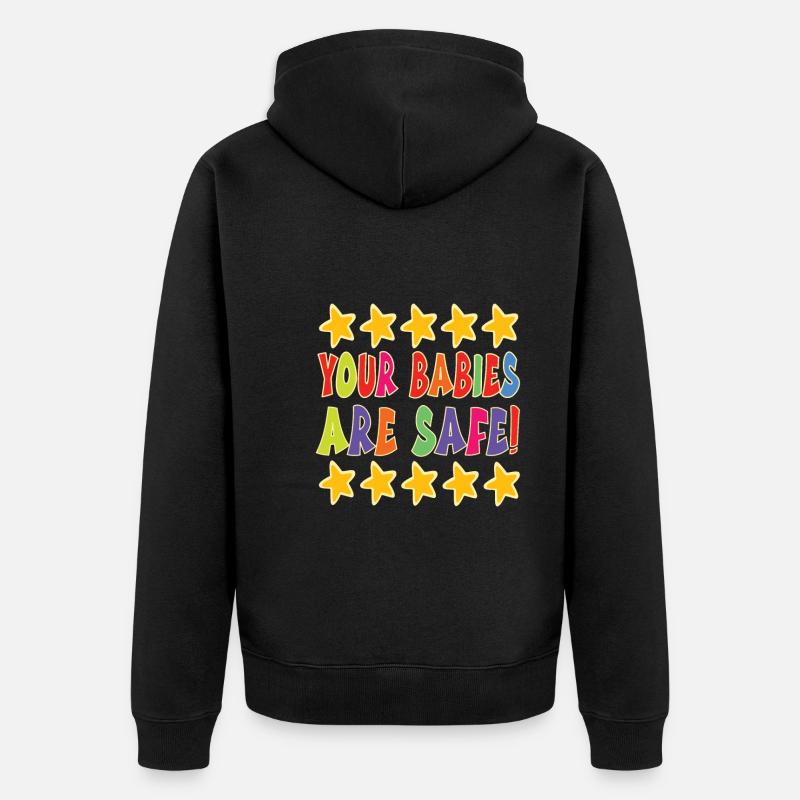 Babysitter - Unisex Premium Bio Zip Hoodie - Schwarz