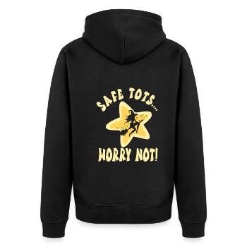 Baby-sitter - Veste à capuche bio Premium Unisexe - noir - Dos - Nico (187cm)