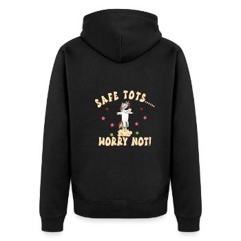 Baby-sitter - Veste à capuche bio Premium Unisexe - noir - Dos - Nico (187cm)
