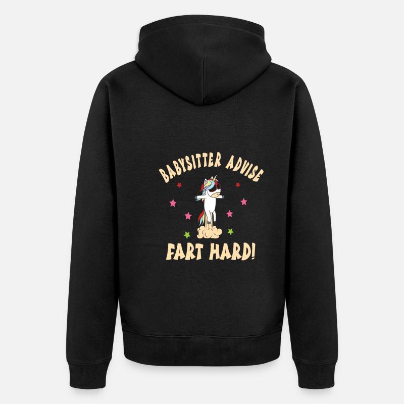 Babysitter - Unisex Premium Bio Zip Hoodie - Schwarz