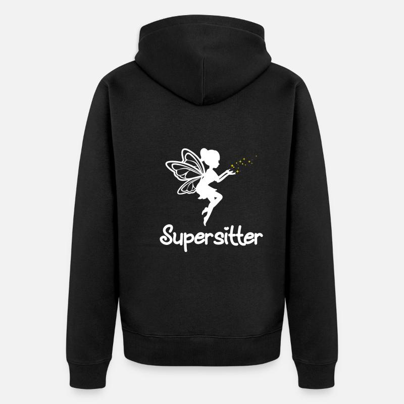 Baby-sitter - Veste à capuche bio Premium Unisexe - noir