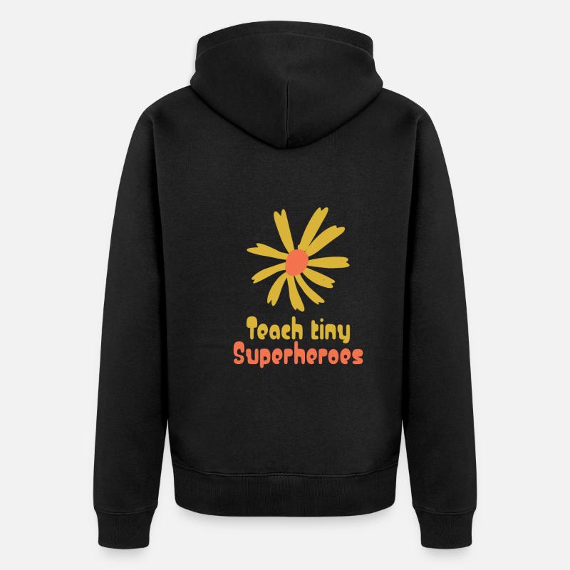 Kindergarten - Unisex Premium Bio Zip Hoodie - Schwarz