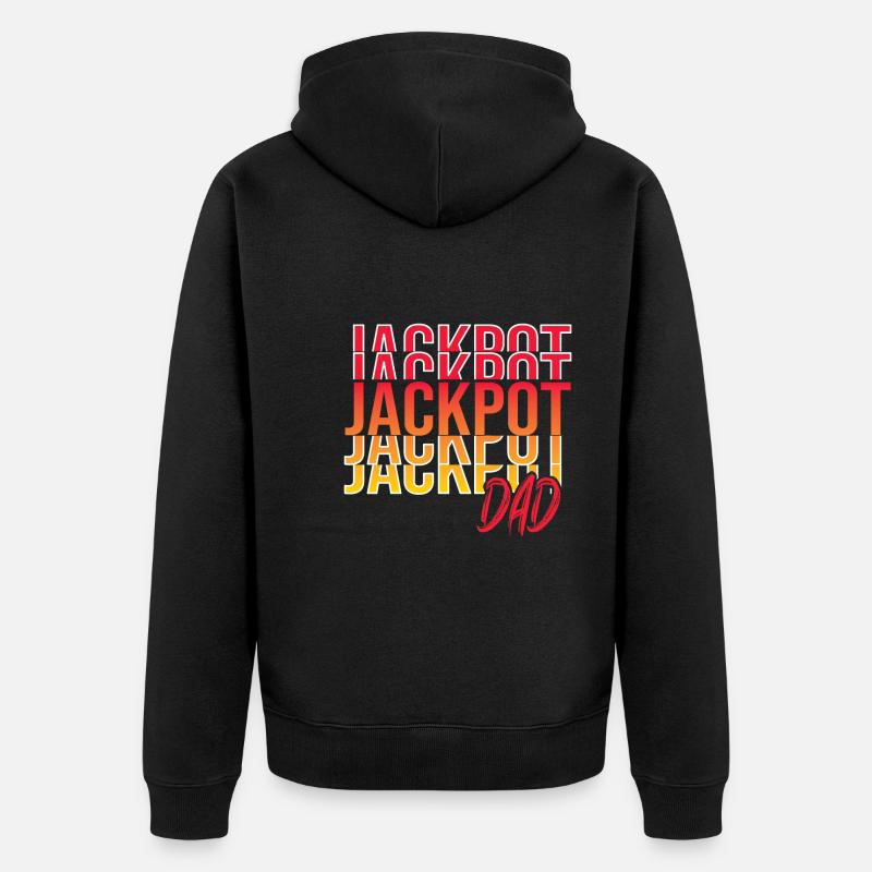 Urlaub - Unisex Premium Bio Zip Hoodie - Schwarz