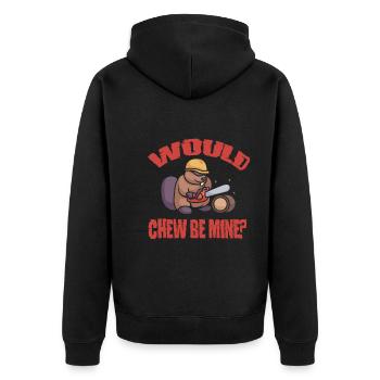 Beaver Nutria - Veste à capuche bio Premium Unisexe - noir - Dos - Nico (187cm)