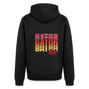 Lézard Gator - Veste à capuche bio Premium Unisexe - noir - Dos - Nico (187cm)